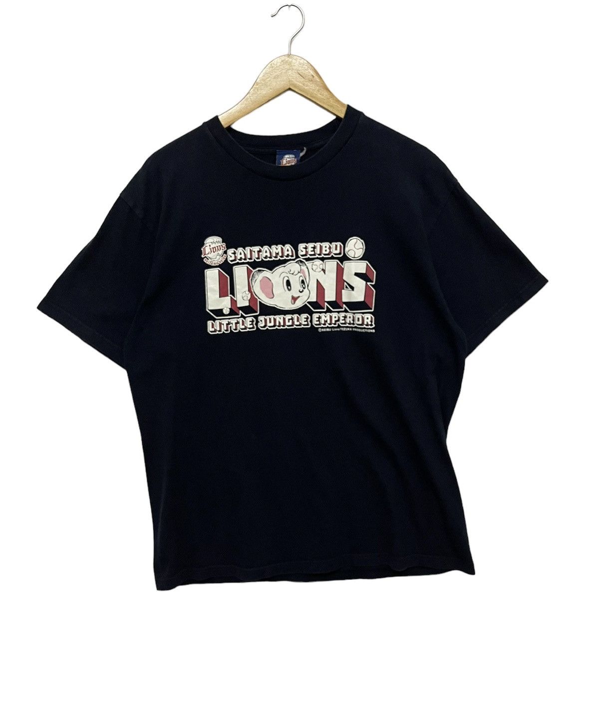 Japanese Brand Lions Saitama Seibu Logo T-shirt Navy Size US L / EU 52-54 / 3 - 1 Thumbnail