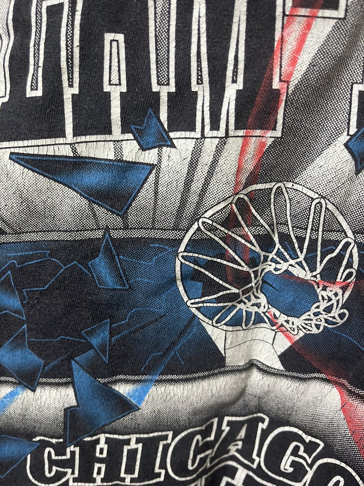 NBA Nutmeg Chicago Bulls Slam Tastic Vintage 90s T Shirt Size US L / EU 52-54 / 3 - 7 Thumbnail
