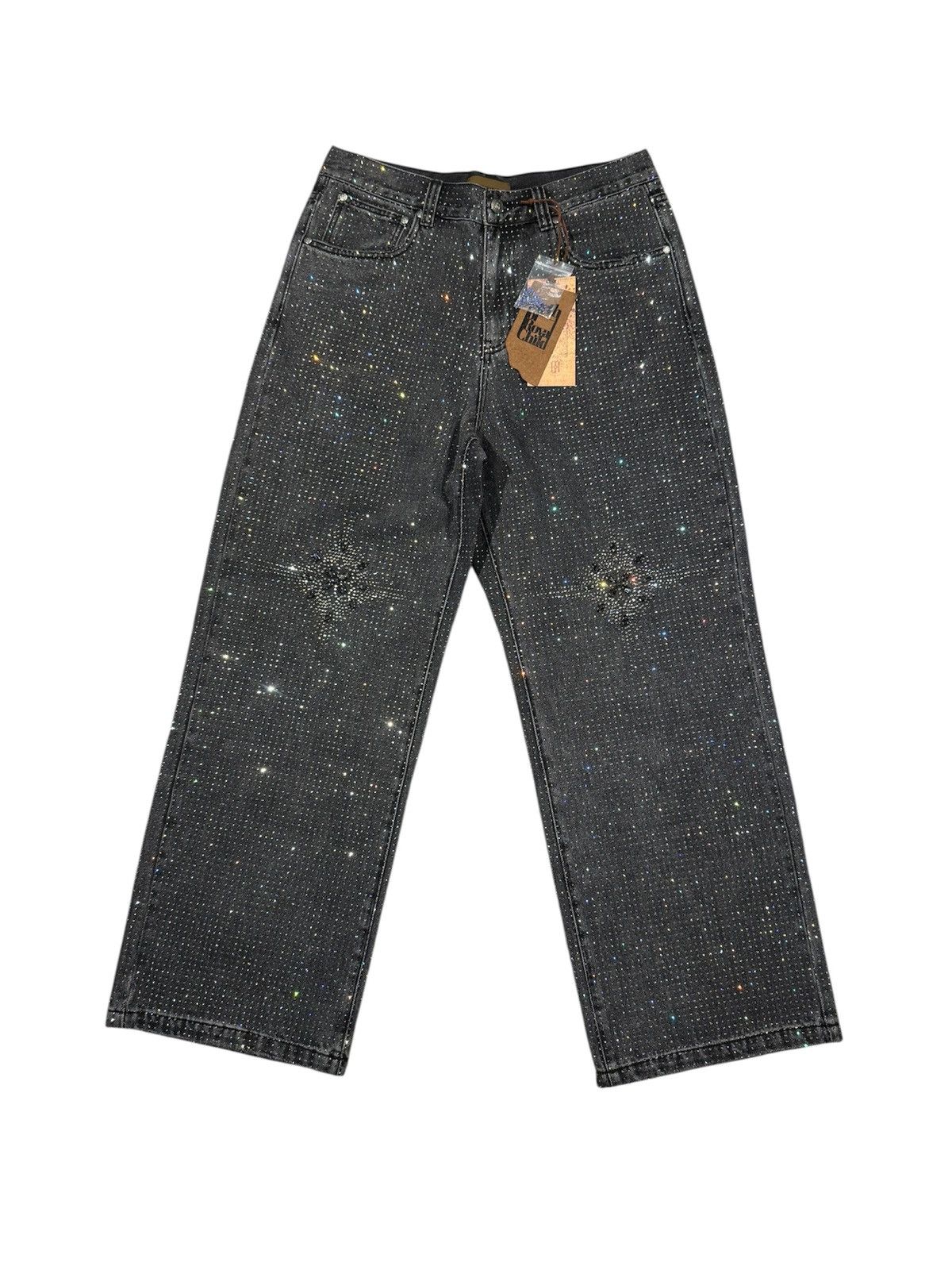 Birth of Royal Child Birth Of Royal Child 20K Swarovski Diamond 3D Printing Jeans Size US 36 / EU 52 - 1 Thumbnail