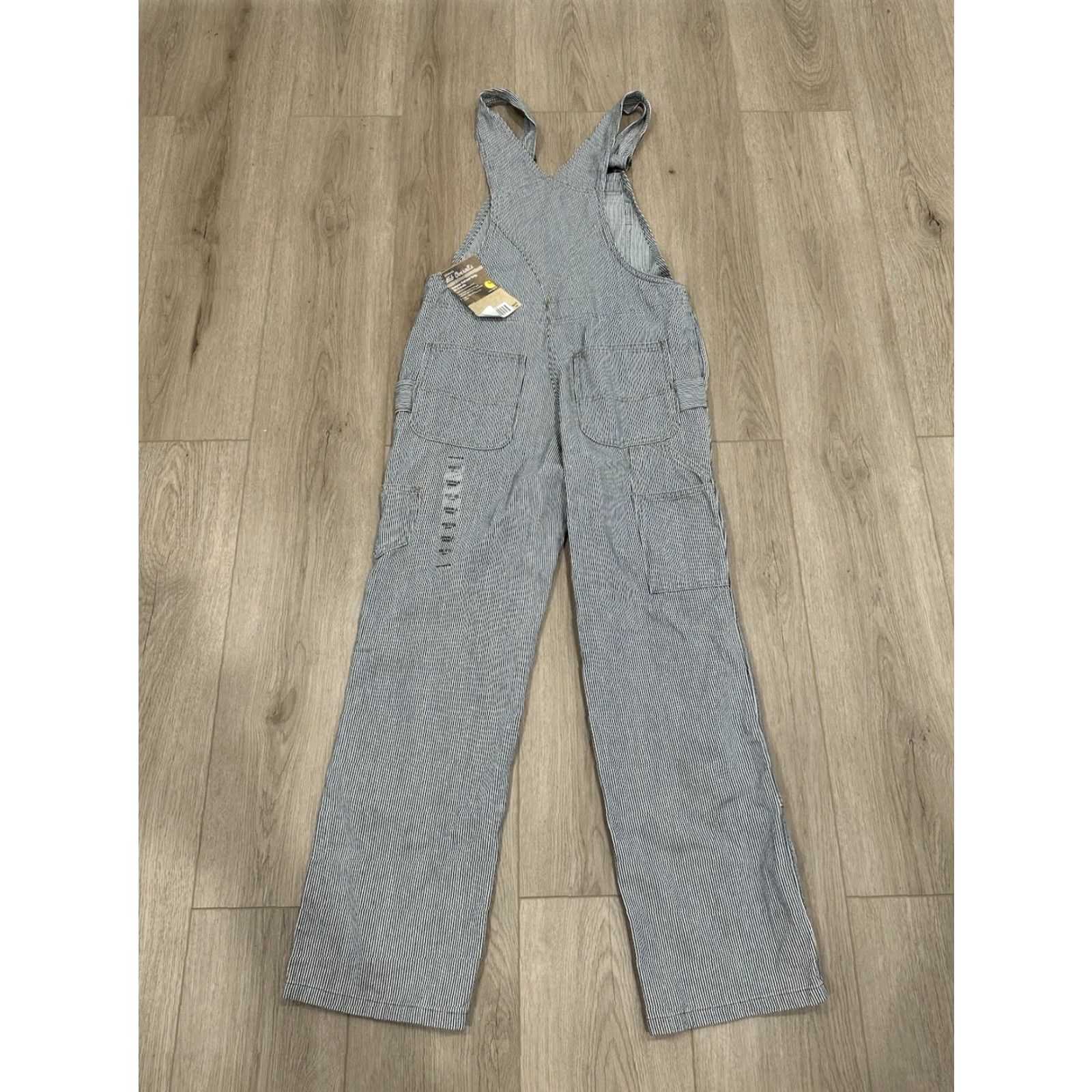 Carhartt VINTAGE Carhartt Double Knee Overall Women XS 0/2 Hickory Striped Railroad Bib NWT Size 26" / US 2 / IT 38 - 5 Thumbnail