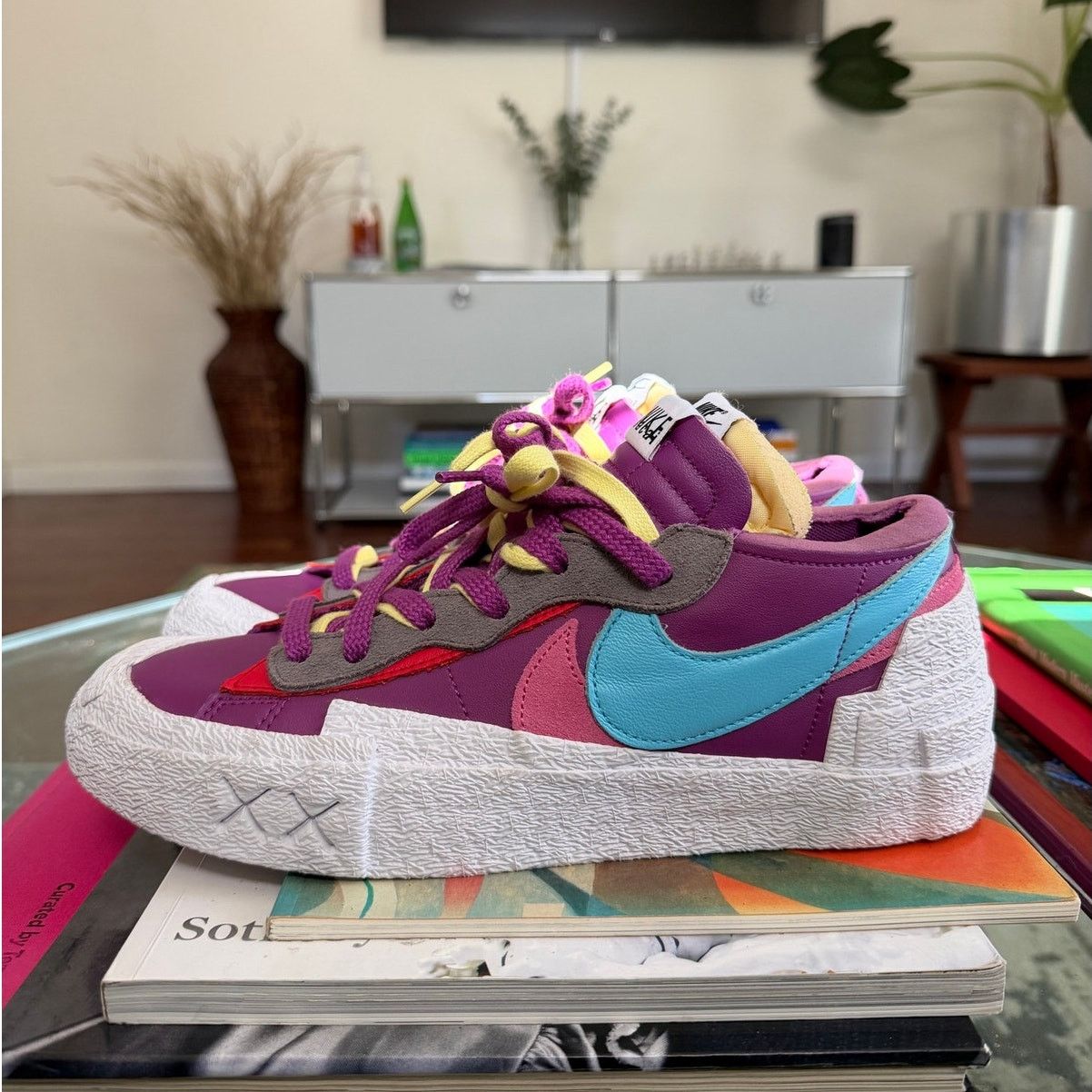 Kaws × Nike × Sacai Nike x Kaws x Sacai Blazer Low Purple Dusk 