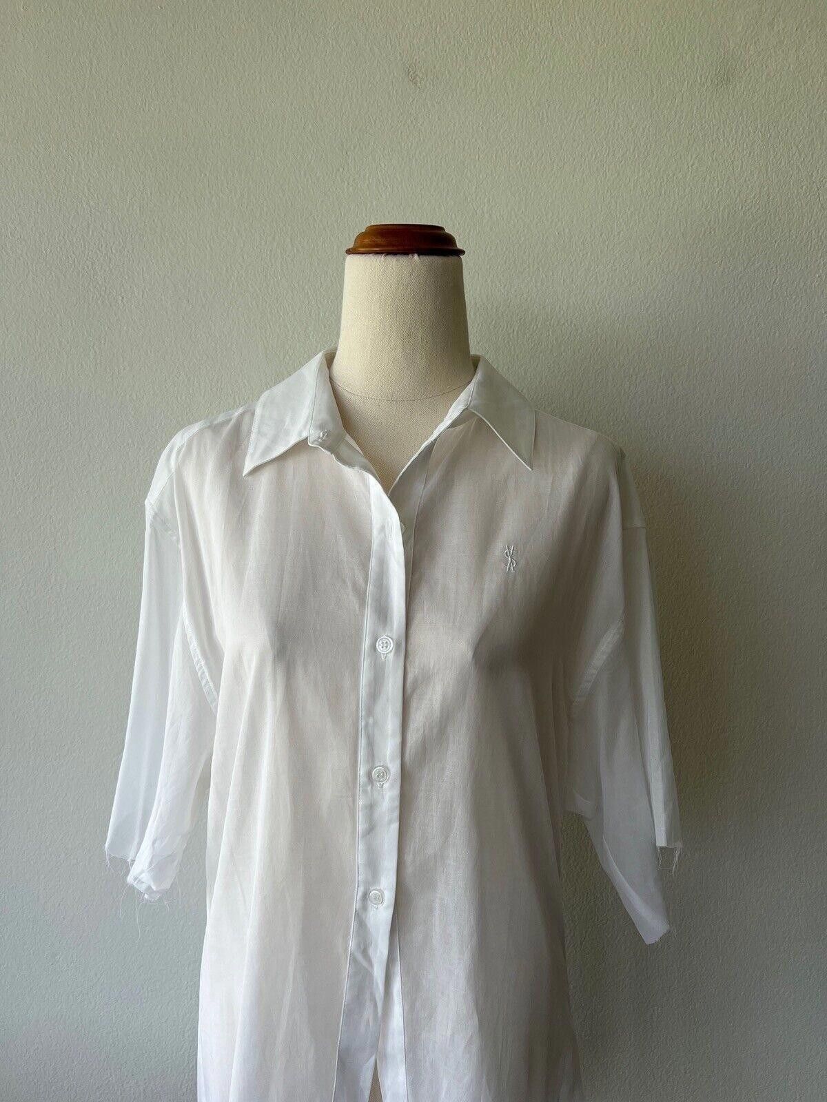 Ksubi new Ksubi womens tee t shirt top small s white sheer raw Size S / US 4 / IT 40 - 2 Thumbnail