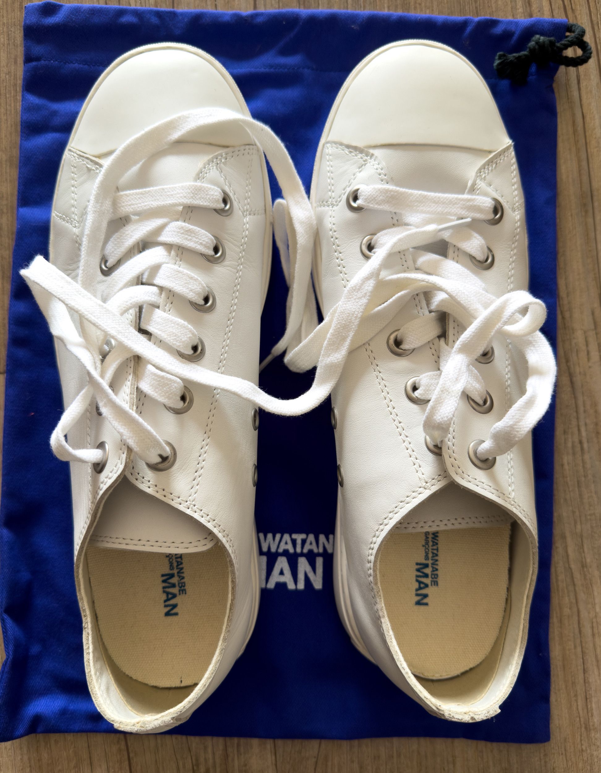 Junya Watanabe White Leather Junya Watanbe MAN shoes US10 *RARE* Size US 10 / EU 43 - 1 Thumbnail