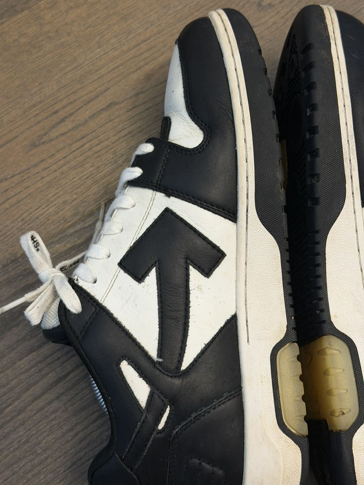 Off-White Off white Out Of Office / OOO / Black White Size US 12 / EU 45 - 11 Thumbnail