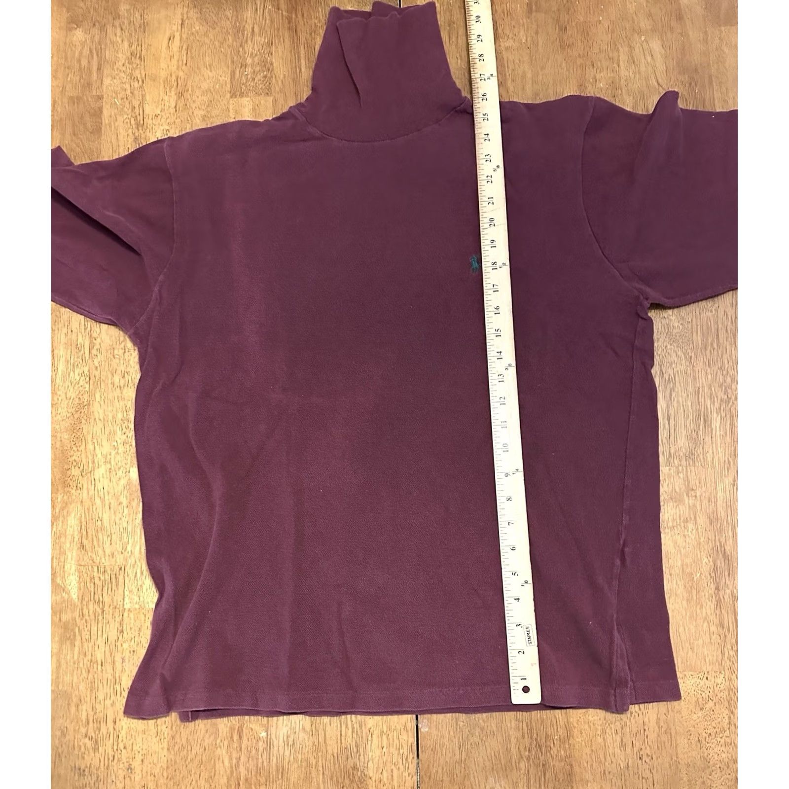 Polo Ralph Lauren VINTAGE Polo Ralph Lauren Shirt Large Maroon Red USA 90s Turtleneck Long Sleeve Mens Size US L / EU 52-54 / 3 - 5 Thumbnail