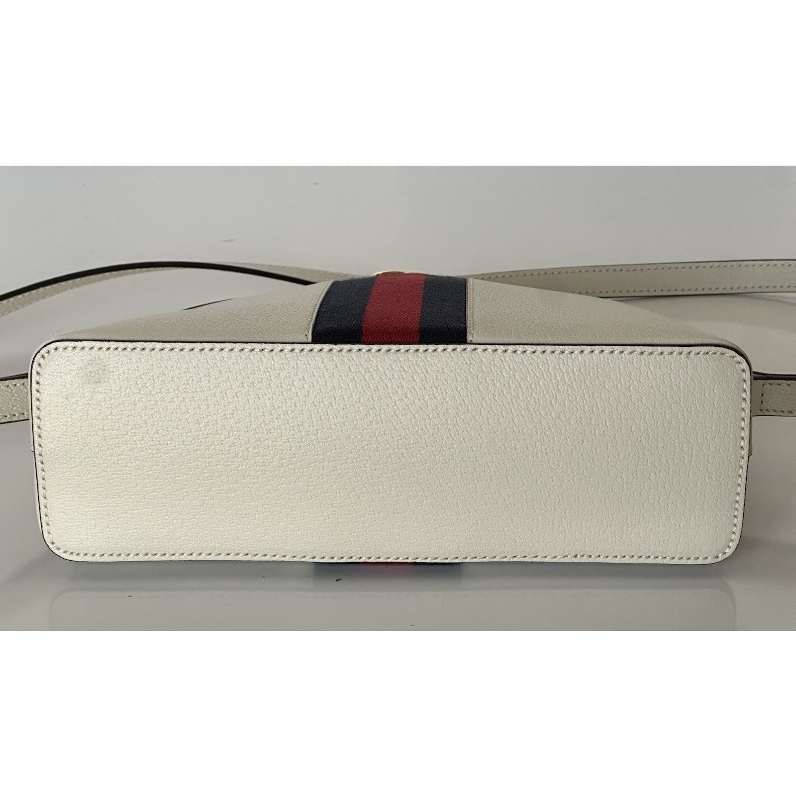 Gucci Gucci Ophidia Leather GG Web White Small Shoulder Bag 719881 Size ONE SIZE - 12 Thumbnail
