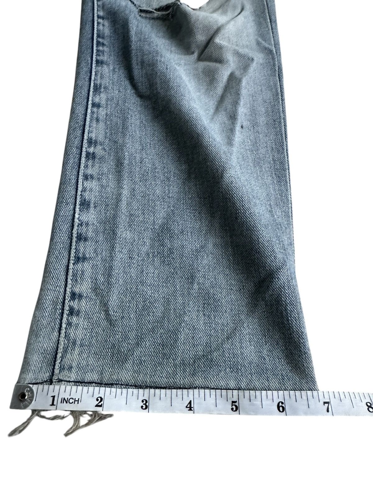 Drain Gang SICK DISTRESSED JEANS CRAZY WASHED HOMELESS PUNK STYLE Size US 30 / EU 46 - 16 Thumbnail