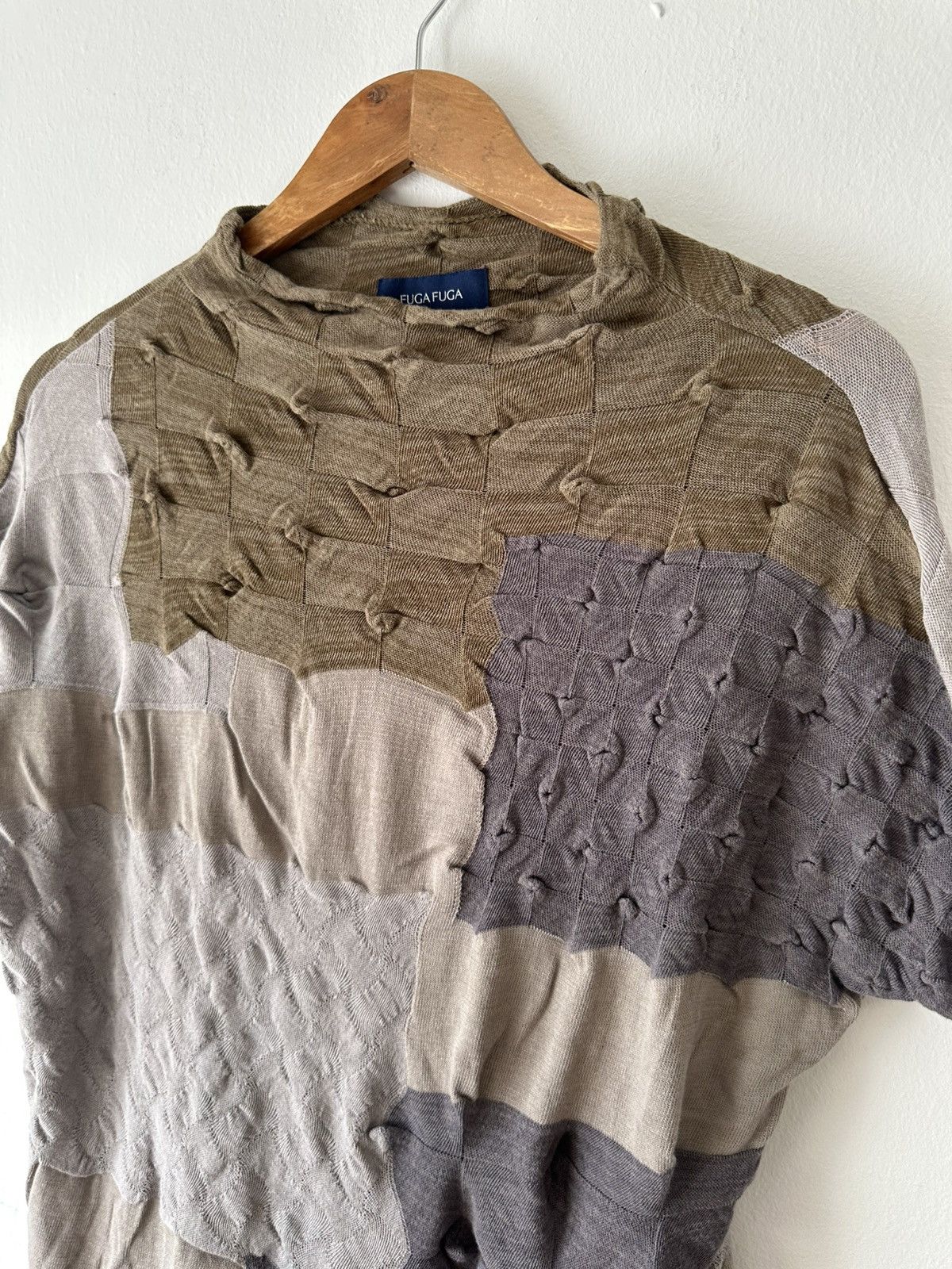 GOSTAR DE FUGA Fuga Fuga Spike Patchwork Textured Knit Size US L / EU 52-54 / 3 - 4 Thumbnail