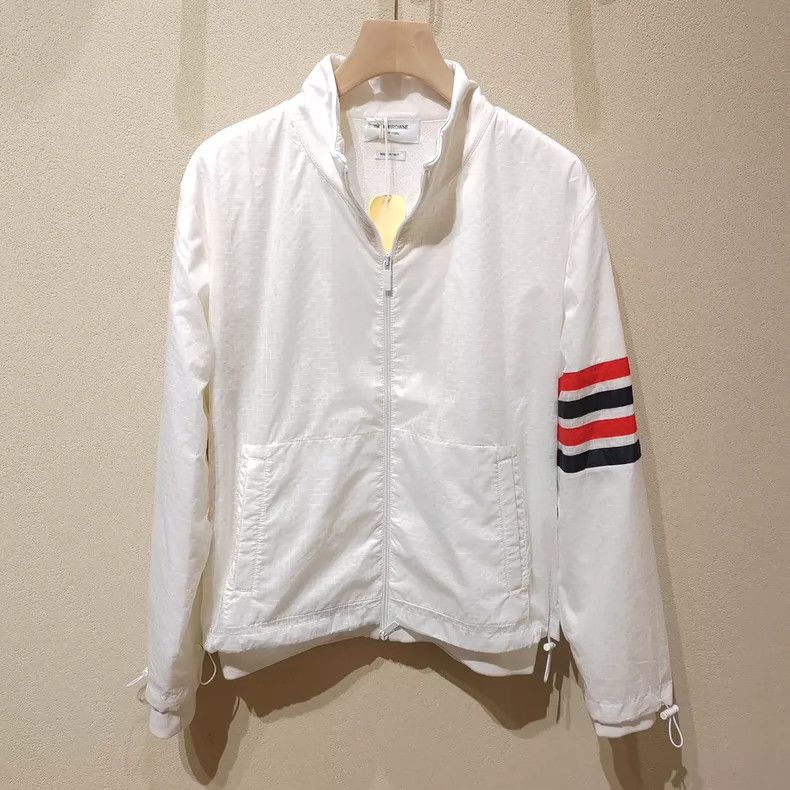 Thom Browne Thom Browne TB Nylon Stand Collar Jacket - dmc Size US S / EU 44-46 / 1 - 1 Thumbnail