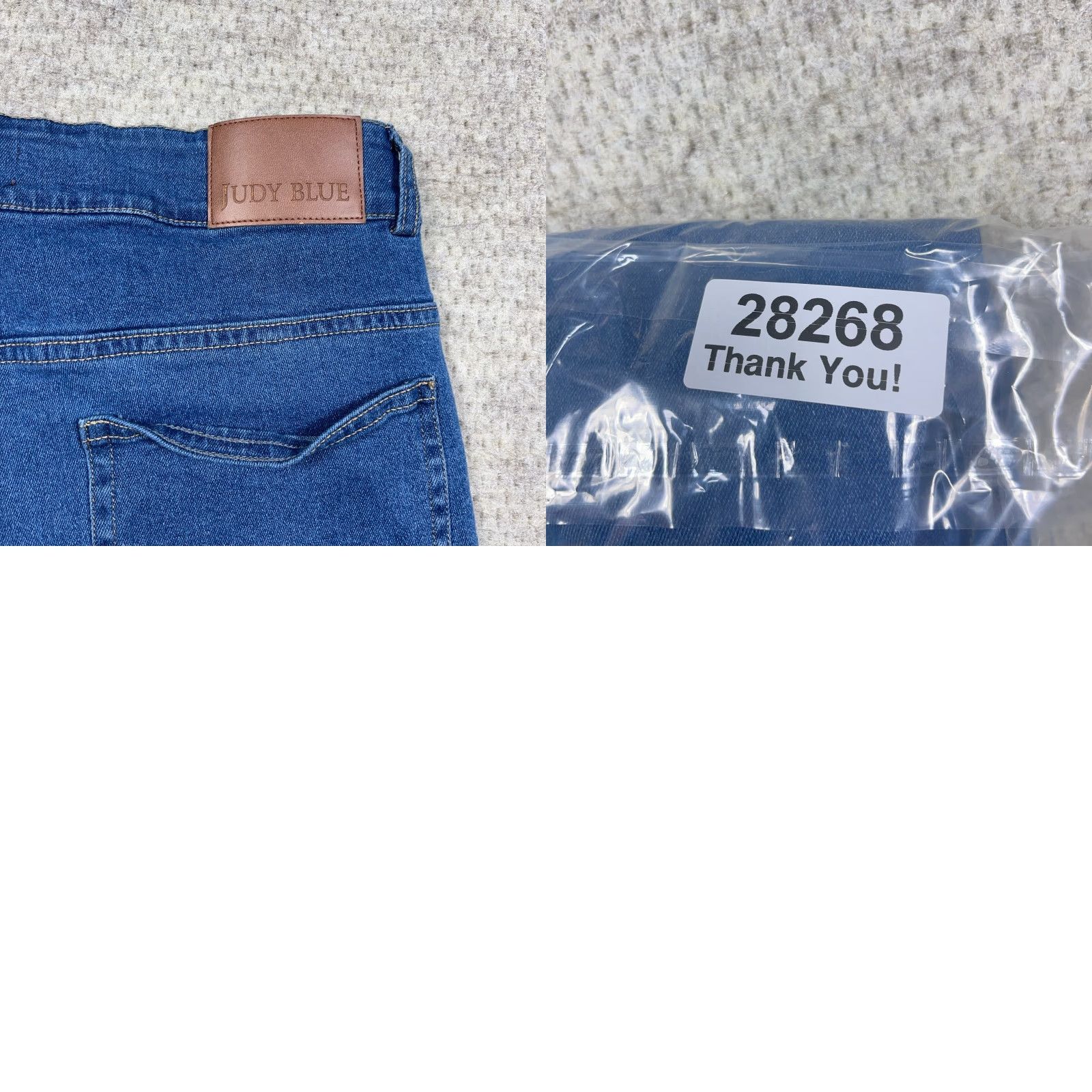 Vintage Judy Blue Jeans Women Medium Skinny Fit Jegging Med Wash High Rise Holes Rips Size 32" / US 10 / IT 46 - 9 Thumbnail