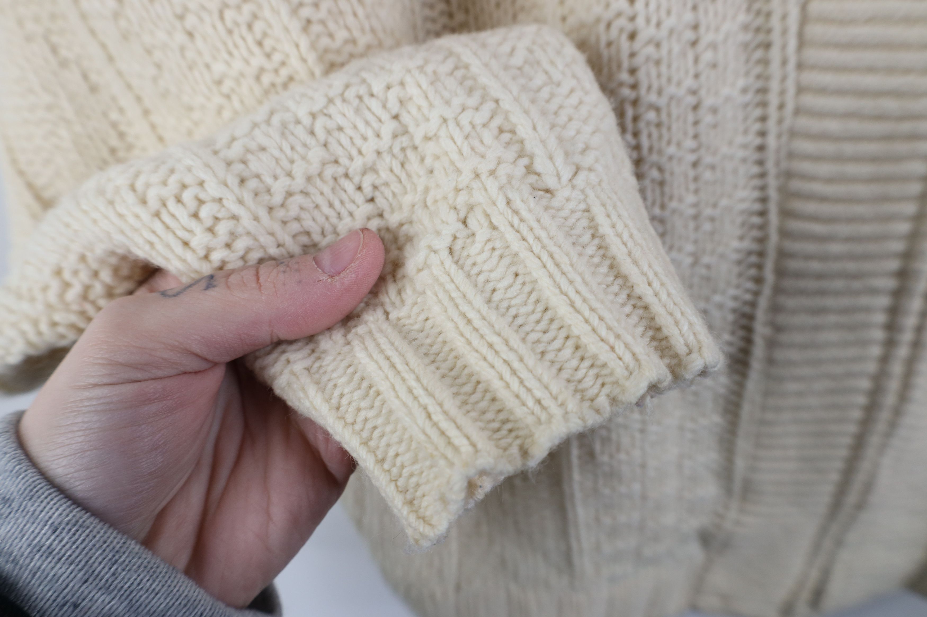 Vintage Vintage 50s Rockabilly Full Zip Shawl Cardigan Sweater USA Size US XXL / EU 58 / 5 - 7 Thumbnail