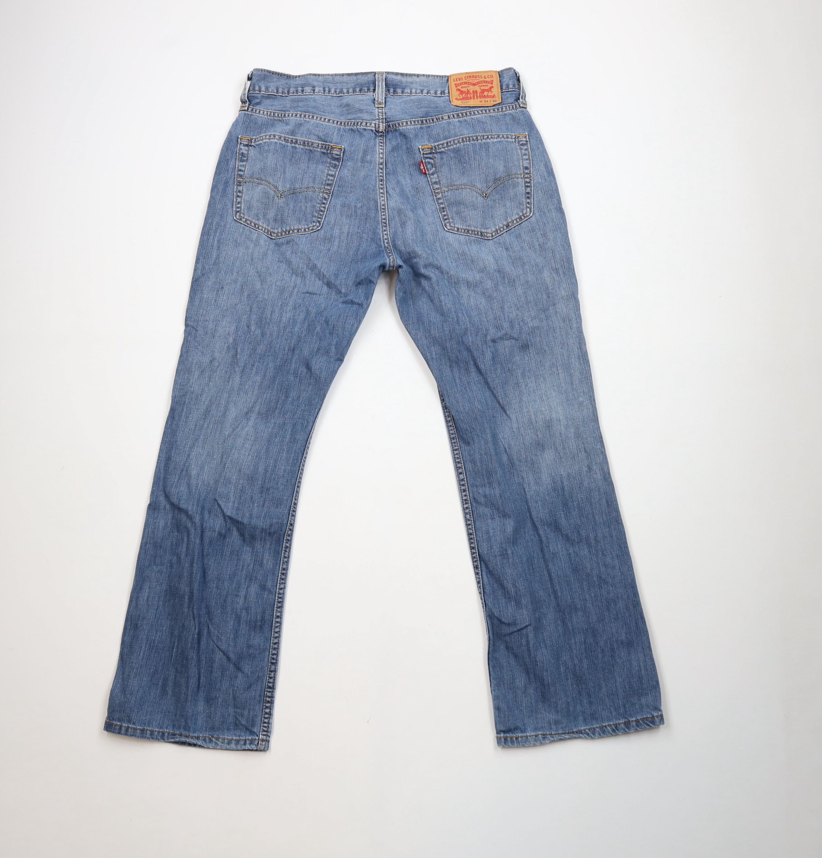 Levi's Vintage Y2K Levis 527 Fit Bootcut Wide Leg Denim Jeans Blue Size US 34 / EU 50 - 11 Thumbnail