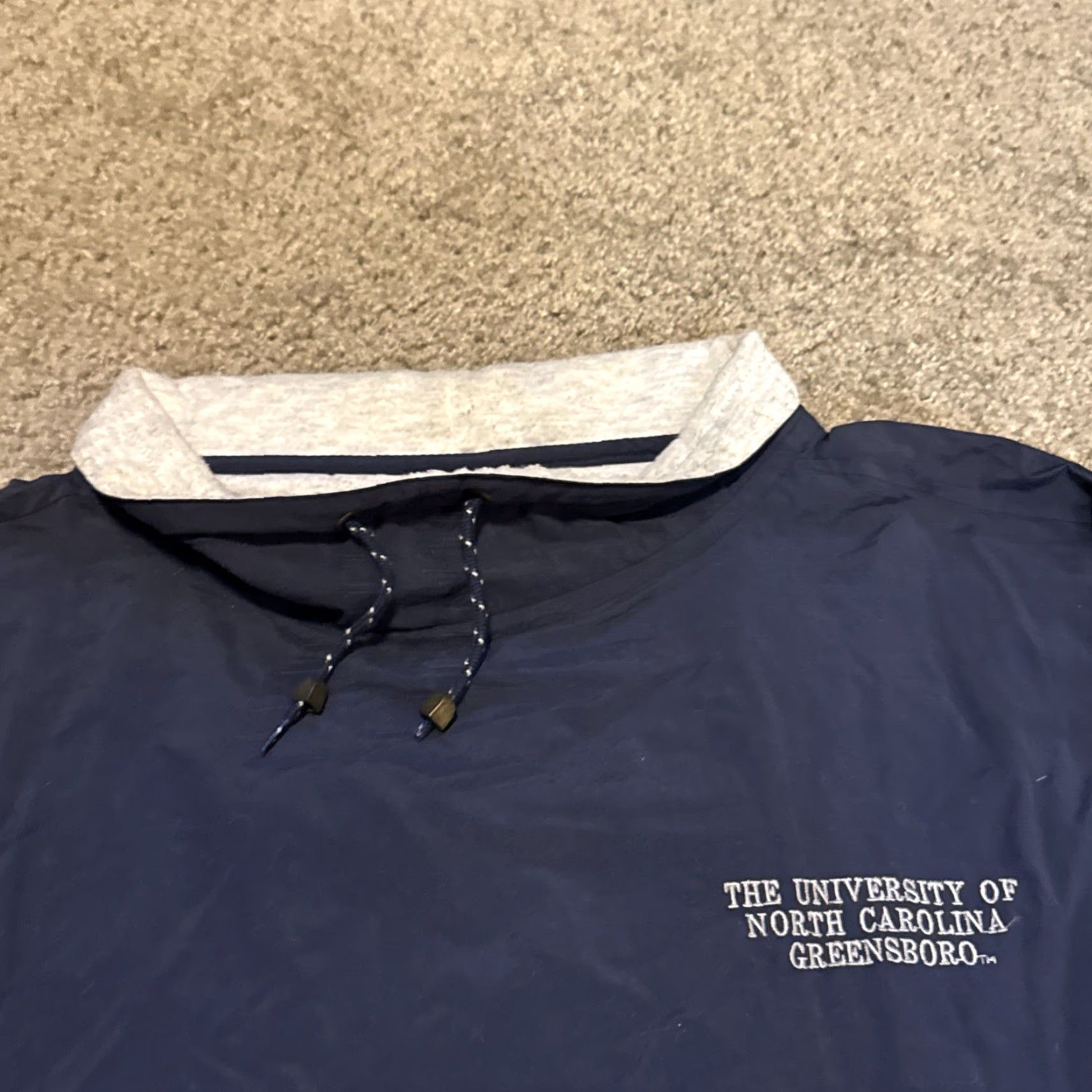 Vintage VINTAGE UNCG Windbreaker Pullover Jacket XL Mens University Blue GEAR FOR SPORTS Nylon Size US XL / EU 56 / 4 - 3 Thumbnail