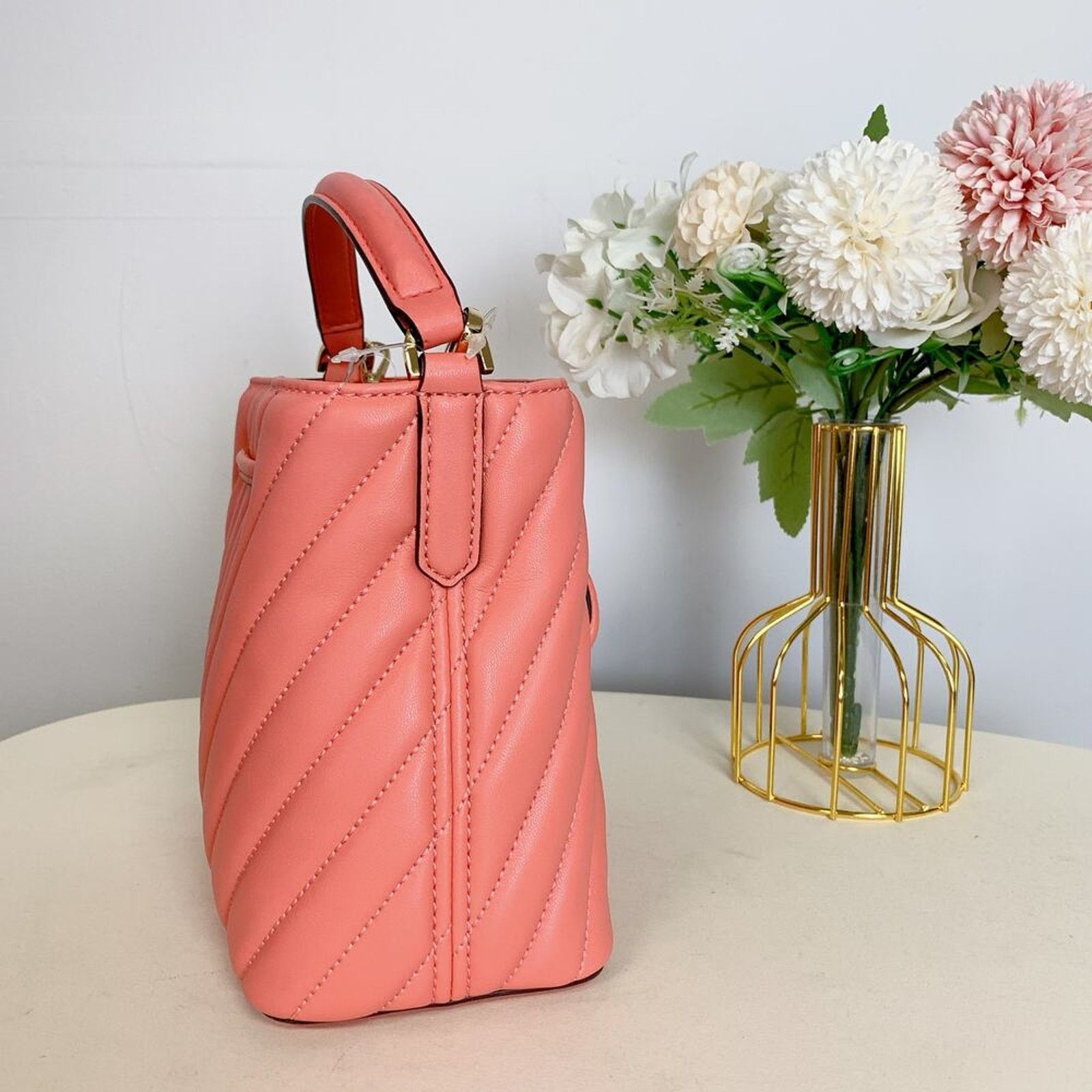 Michael Kors Michael Kors 35T0GU2C0U Suri Small Quilted xbody GRAPEFRUIT Size ONE SIZE - 6 Thumbnail