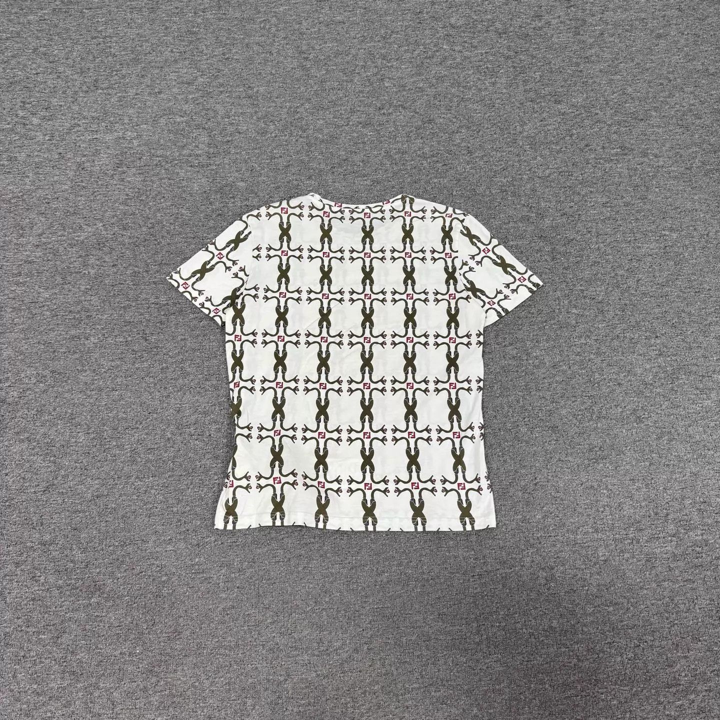 Fendi Fendi White Allover FF Snake Print Short Sleeve T-Shirt S Size US S / EU 44-46 / 1 - 2 Thumbnail