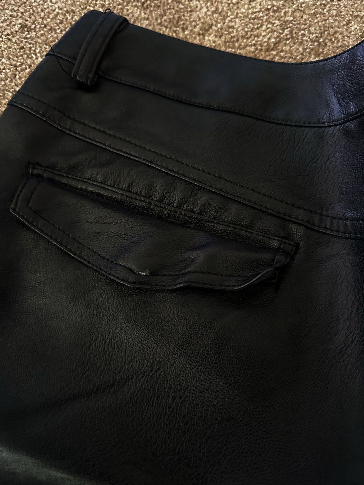 Jaded London Jaded London Black Vegan Leather Pant Size US 32 / EU 48 - 3 Thumbnail