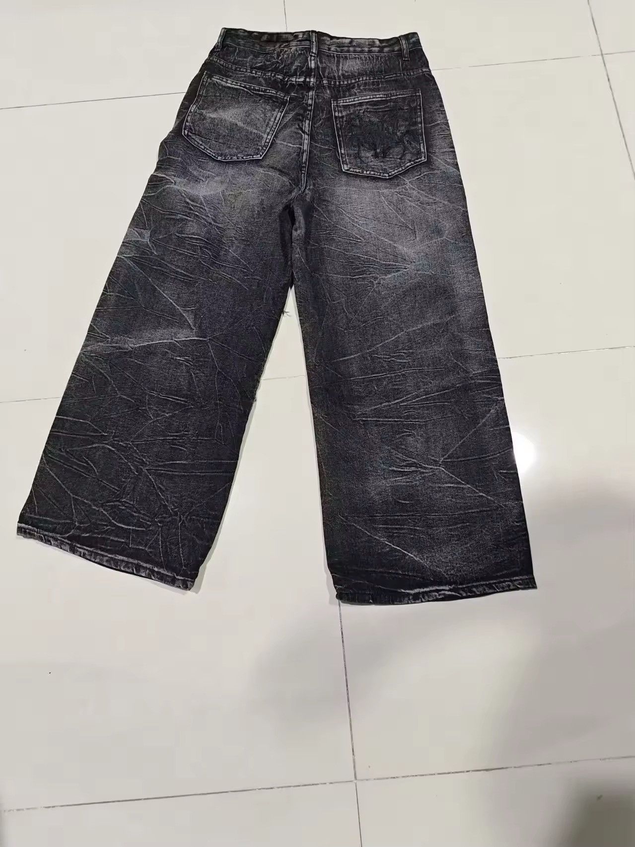 Jean Spider Embroidered Patch Baggy Jeans Size US 30 / EU 46 - 4 Thumbnail
