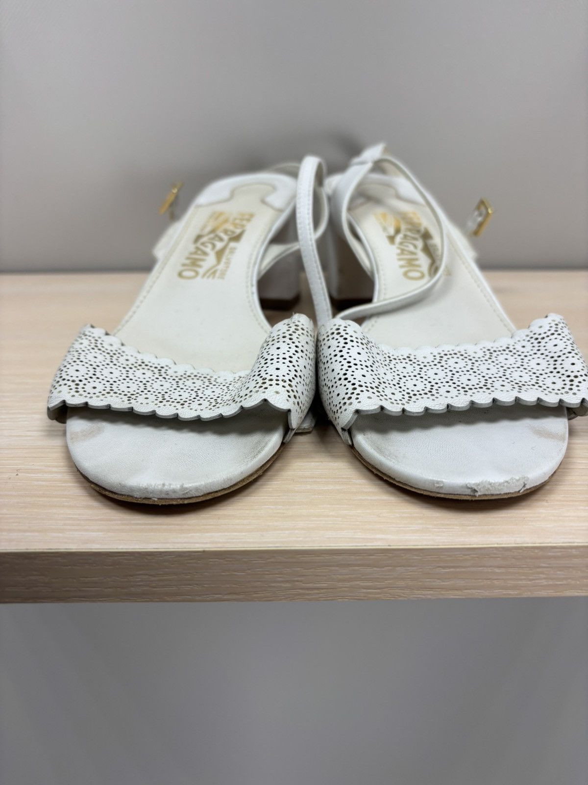 Salvatore Ferragamo Womens heels Salvatore Ferragamo Size 7 Color White Size US 7 / IT 37 - 3 Thumbnail