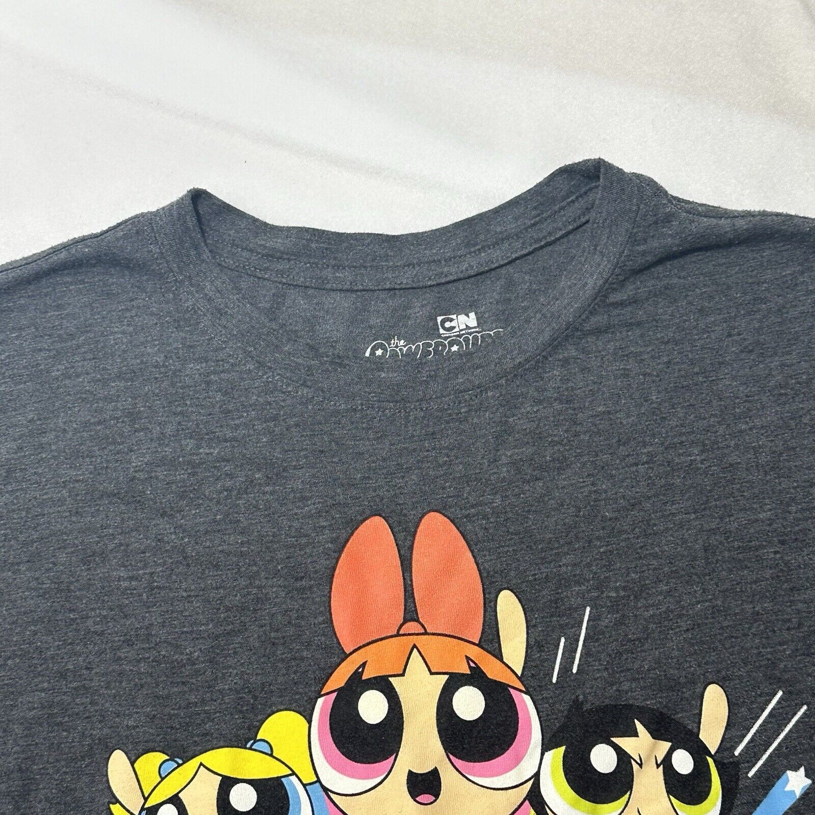Cartoon Network Cartoon Network Powerpuff Girls XXL Gray Graphic T Shirt Size XXL / US 16-18 / IT 52-54 - 3 Thumbnail