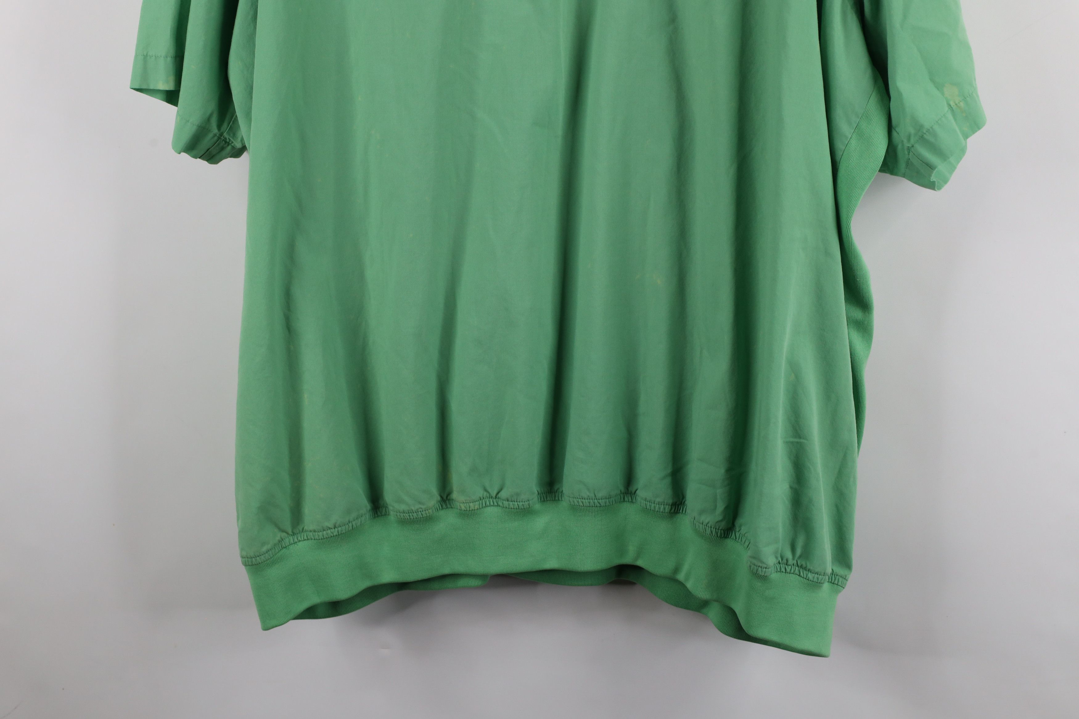 Vintage Vintage 90s Streetwear Panel Pullover Polo Shirt Green Size US XXL / EU 58 / 5 - 16 Thumbnail