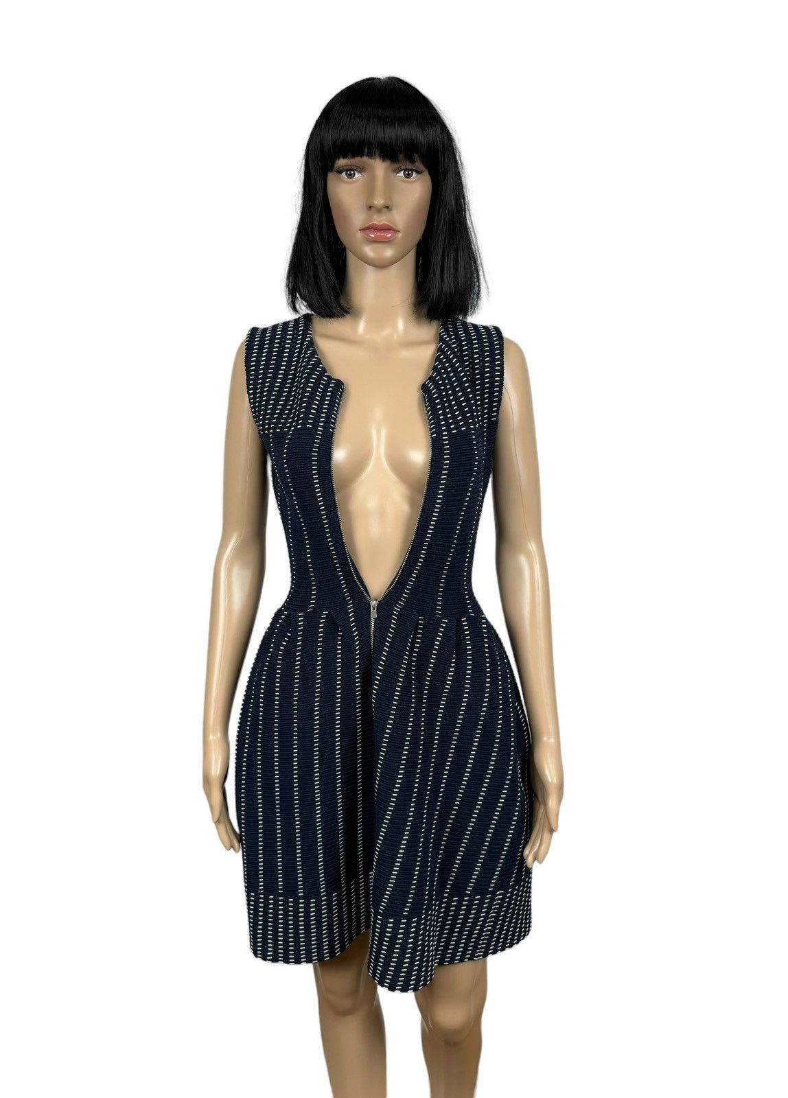 Maje Maje Romuald Striped Jacquard Mini Dress size 1 Size S / US 4 / IT 40 - 8 Thumbnail