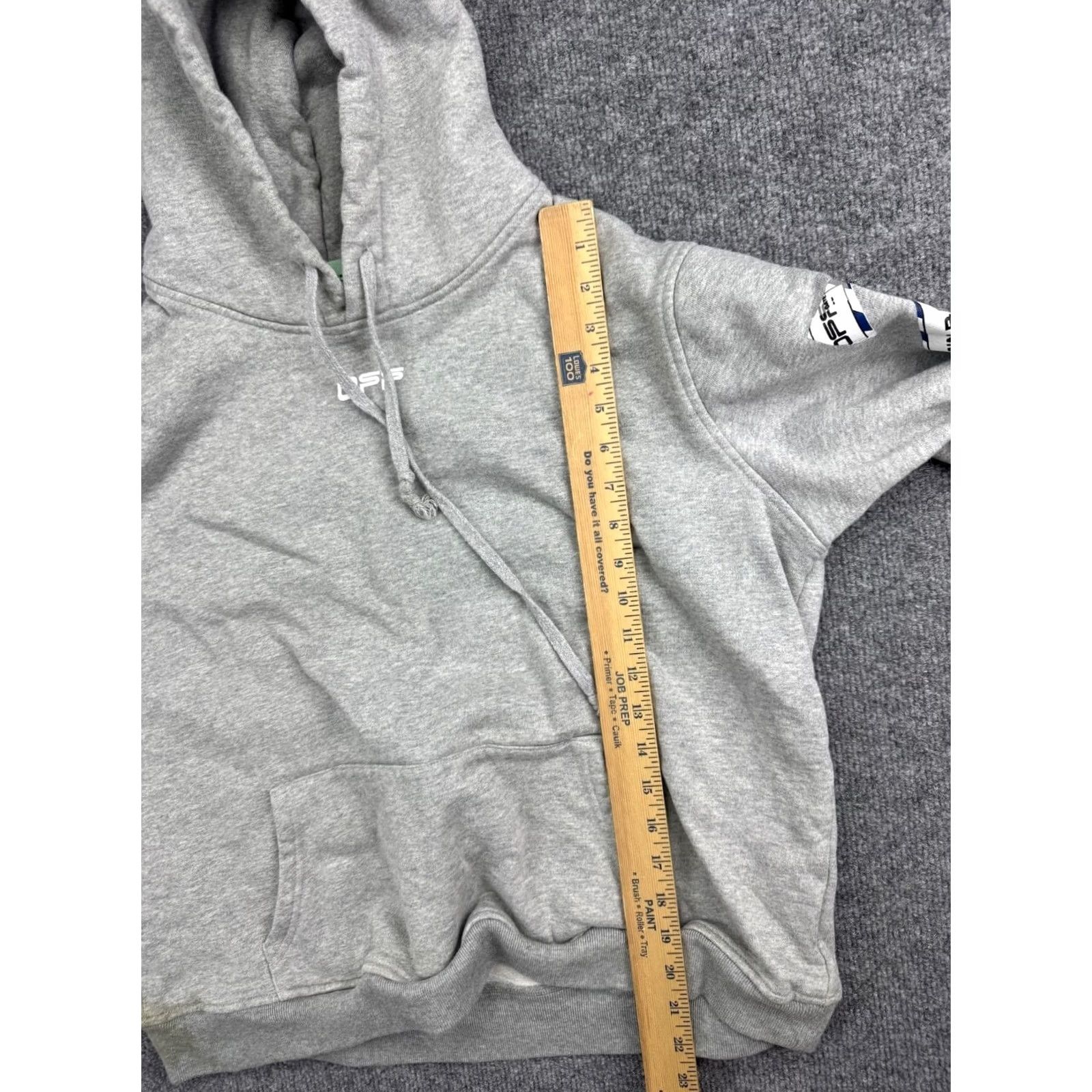 Off-White Off-White Cabin Baggage Tape Arrows Hoodie Mens L Gray Pullover Sweatshirt Pocket Size US L / EU 52-54 / 3 - 4 Thumbnail