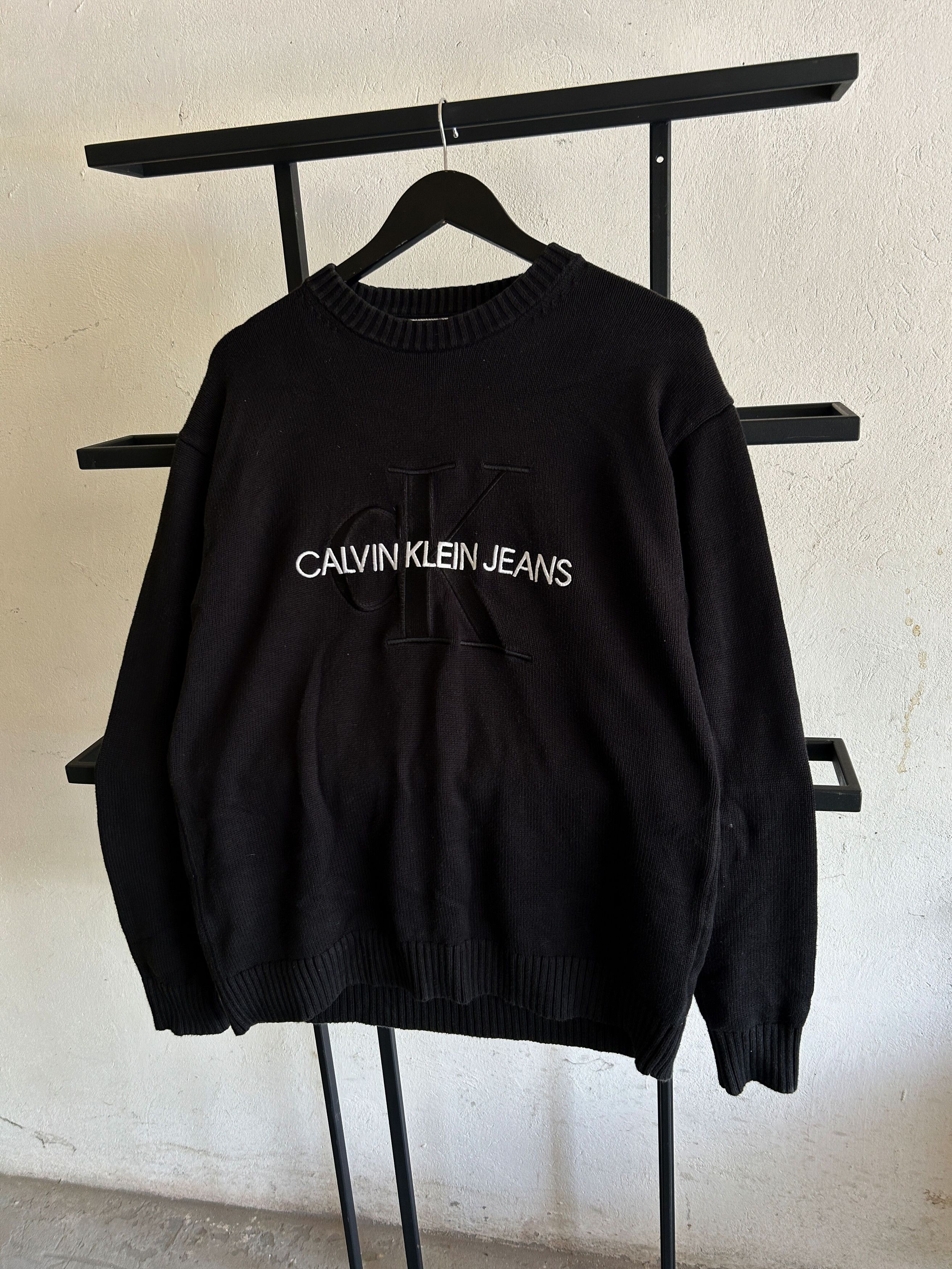 Calvin Klein Calvin Klein Jeans Y2K Minimal Logo Knit Sweater Size US M / EU 48-50 / 2 - 2 Thumbnail