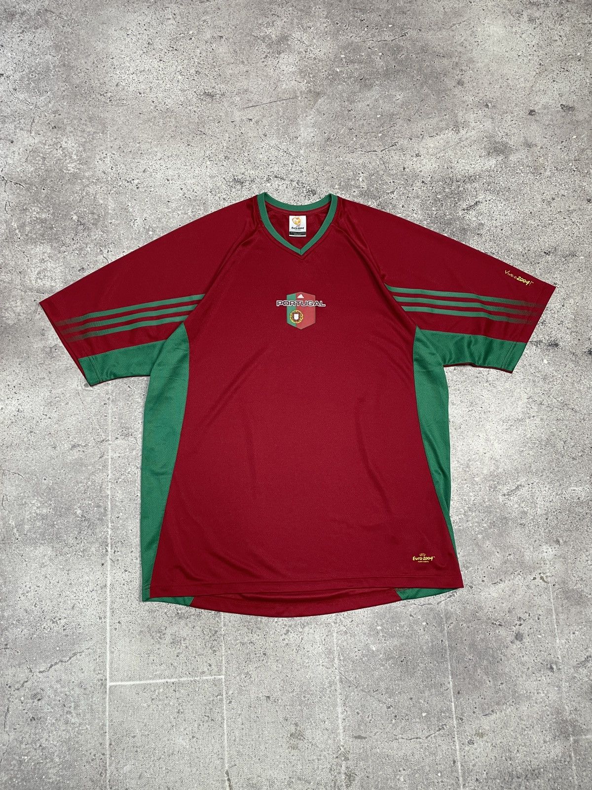 Nike × Vintage Vintage Euro 2004 Adidas Portugal Soccer Jersey Tee Size US L / EU 52-54 / 3 - 1 Thumbnail