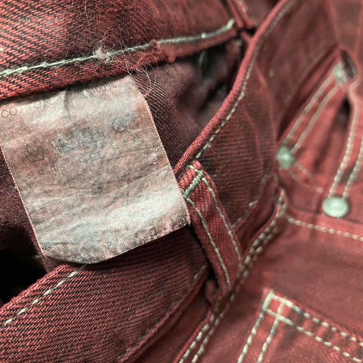 Lounge Lizard Lounge Lizard Red Blood Denim Jeans Size US 30 / EU 46 - 21 Thumbnail