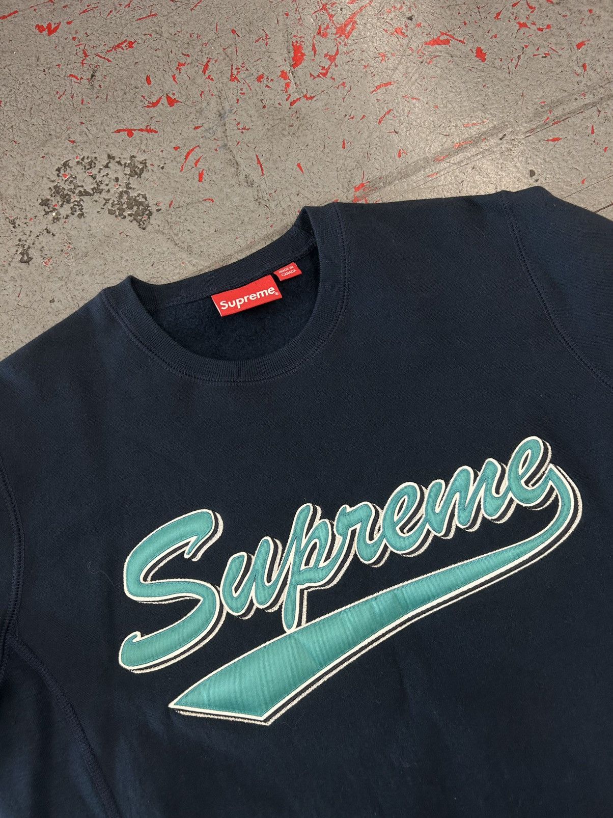Supreme Supreme Brush Script Crewneck 2016 Size US M / EU 48-50 / 2 - 2 Thumbnail