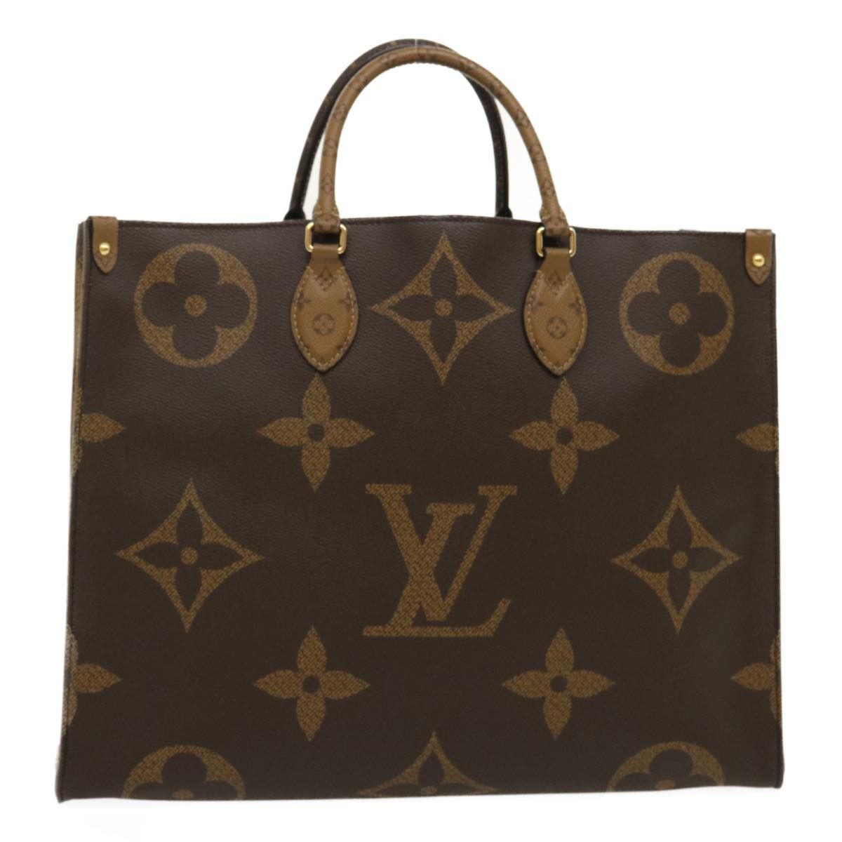 Louis Vuitton Monogram Reverse Giant On The Go Gm Tote Bag M45320 Auth Ai595S, Women's