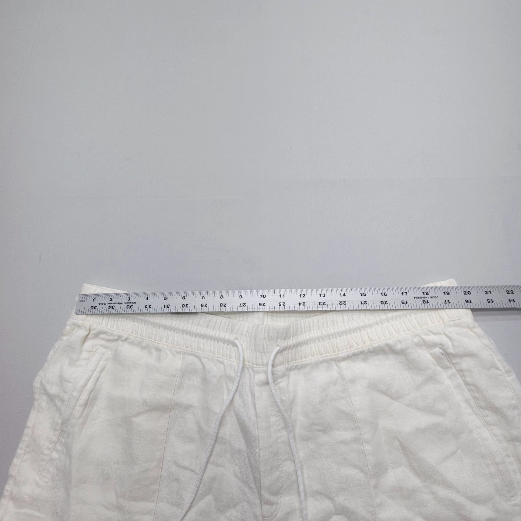 Athleta Athleta Linen Jogger Pants Women Plus Size 20 White Drawstring Elastic Waist Pockets 26in Inseam Womens Size 42" / US 20 - 7 Thumbnail