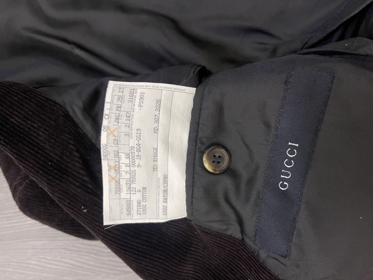 Gucci GUCCI brown cudroy coat jacket Size 44R - 8 Thumbnail