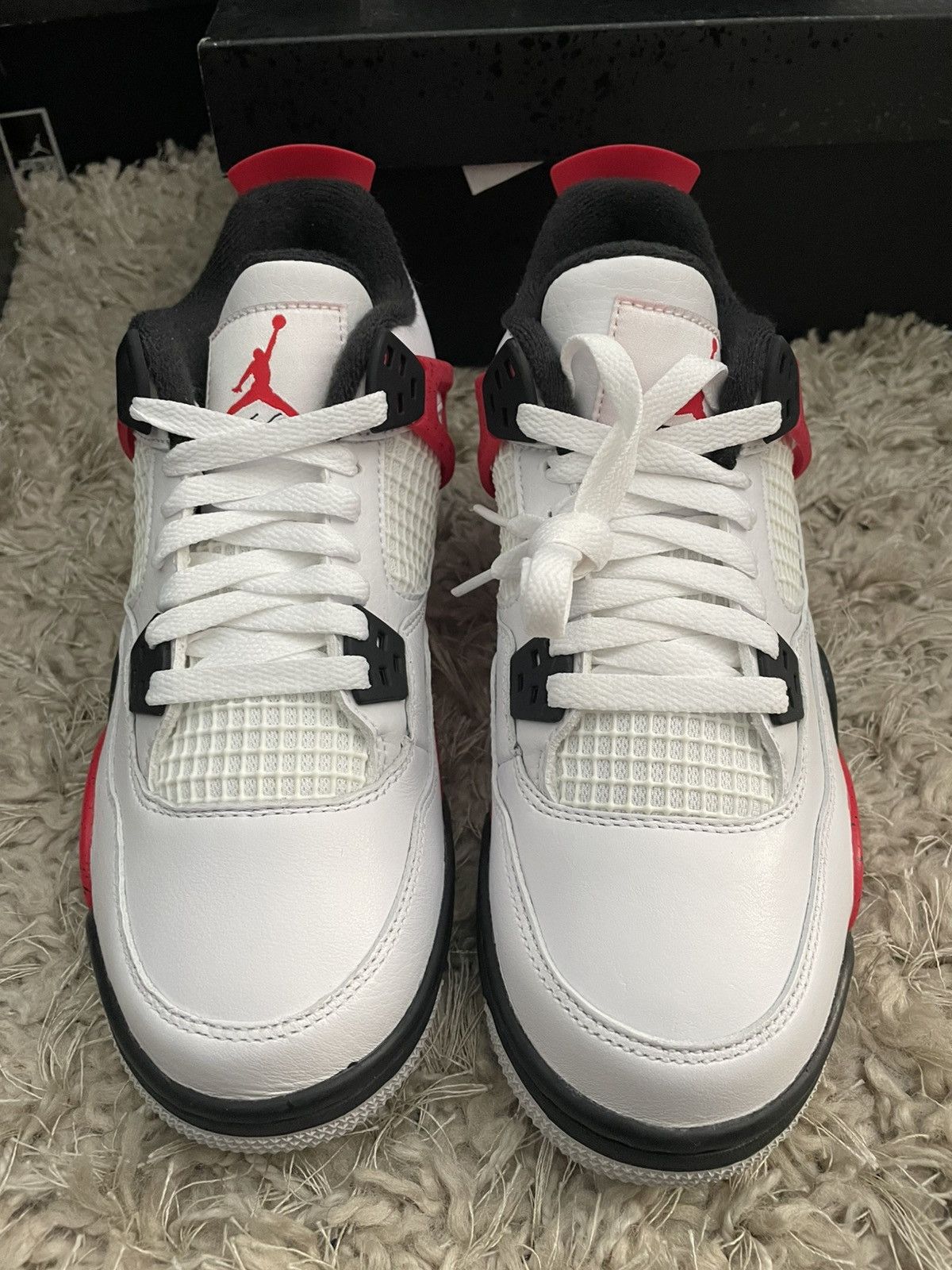 Jordan Brand Jordan 4 Red Cement Size US 5.5 / EU 38 - 4 Thumbnail