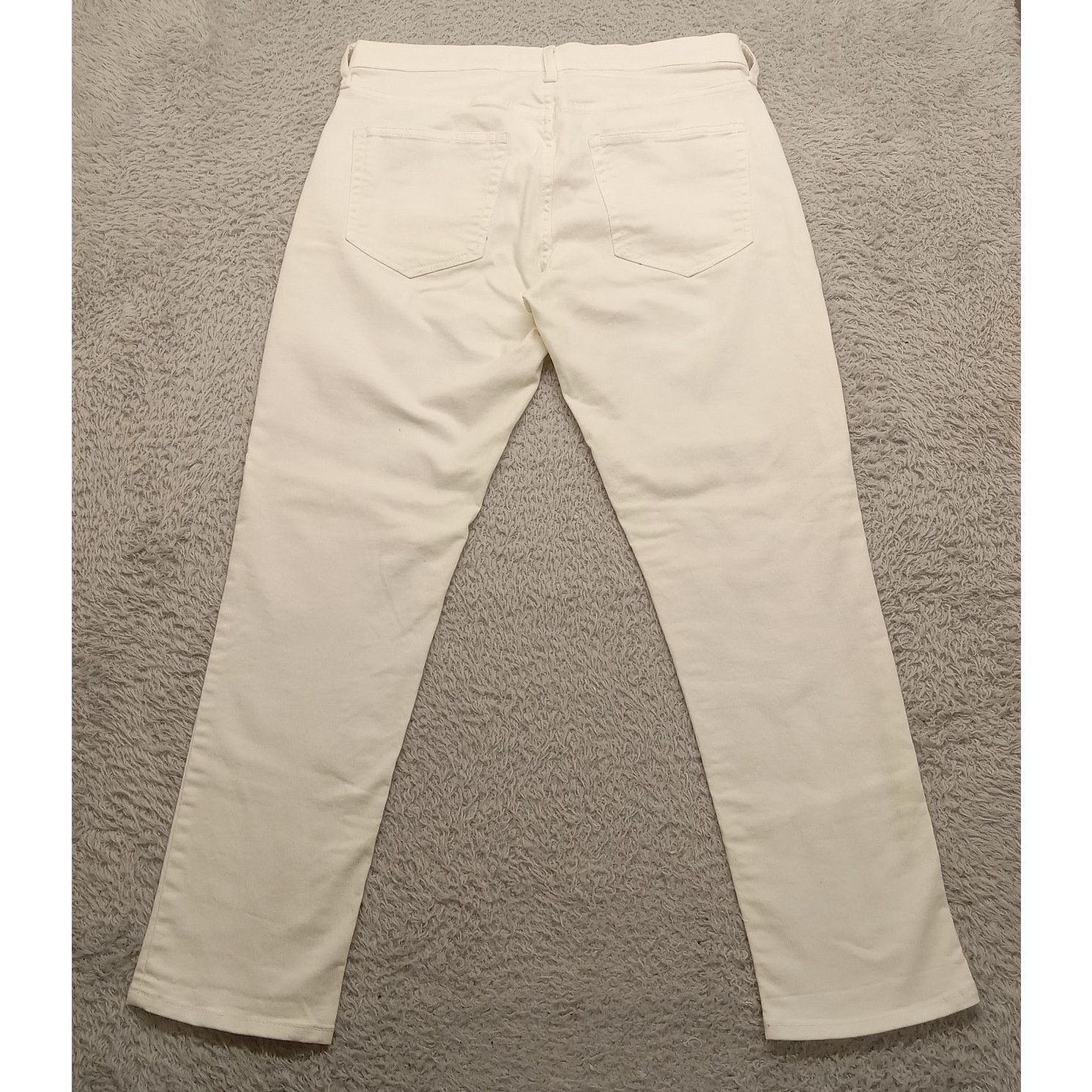 Gap GAP Best Girlfriend Jeans (32 X 27) Women's White Mid Rise Size 32" / US 10 / IT 46 - 2 Thumbnail