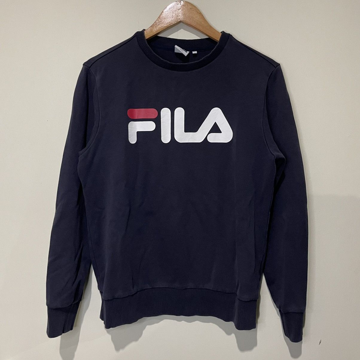 Fila Fila Navy Blue crewneck sweatshirt with the classic logo Size US S / EU 44-46 / 1 - 1 Thumbnail