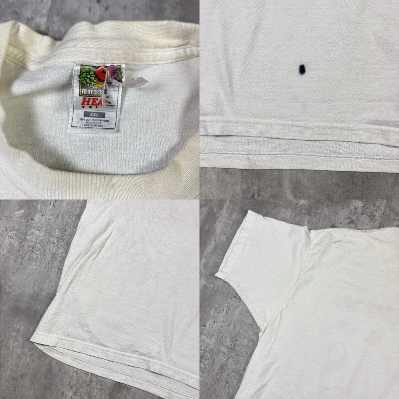Fruit Of The Loom VINTAGE Texas Art T Shirt White Single Stitch size 3XL 90s USA Size US XXL / EU 58 / 5 - 9 Thumbnail