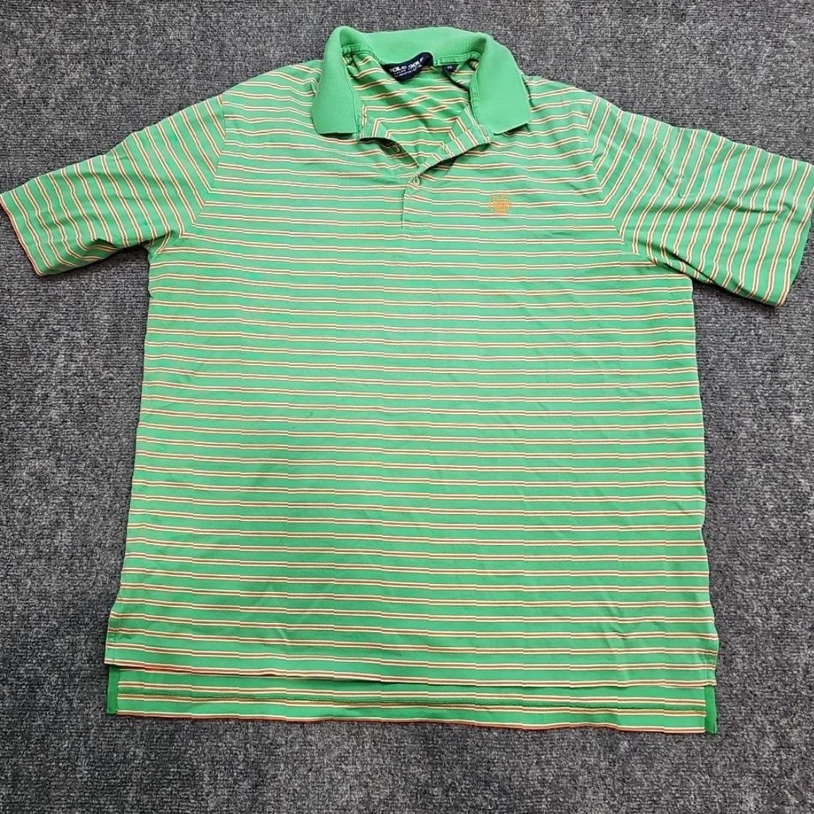 Polo Ralph Lauren Polo Ralph Lauren Polo Golf Shirt Men XL Green Stripe Logo X-large White Orange, Casual, Cotton Knit, Short Sleeve Size US XL / EU 56 / 4 - 5 Thumbnail