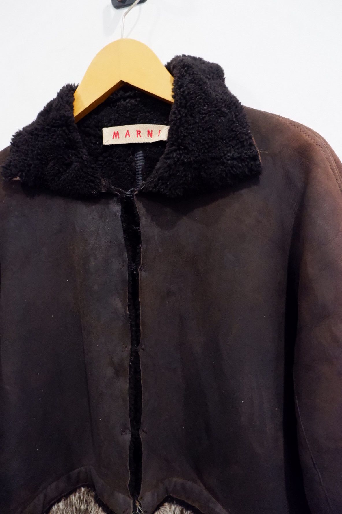 Marni MARNI Fur Shearling Leather Coat Jacket Size US M / EU 48-50 / 2 - 7 Thumbnail