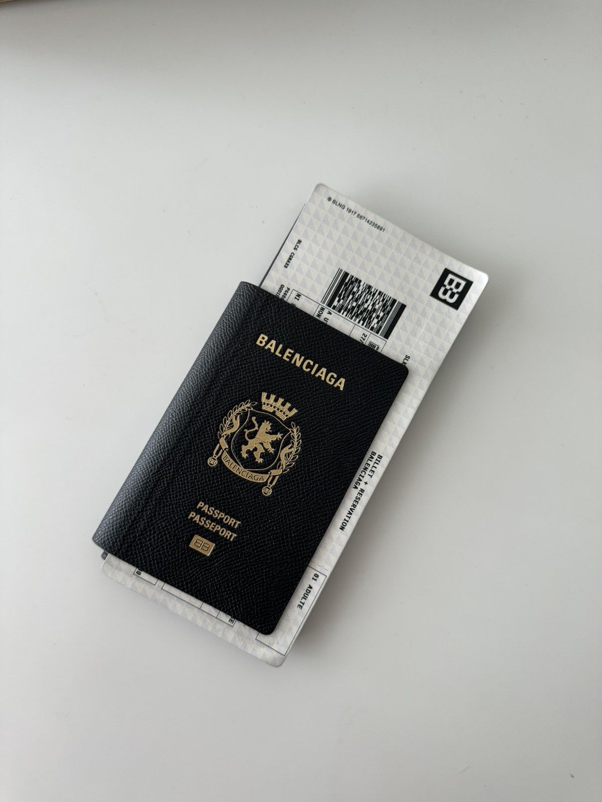 Balenciaga Balenciaga Passport Wallet with Ticket Size ONE SIZE - 1 Thumbnail