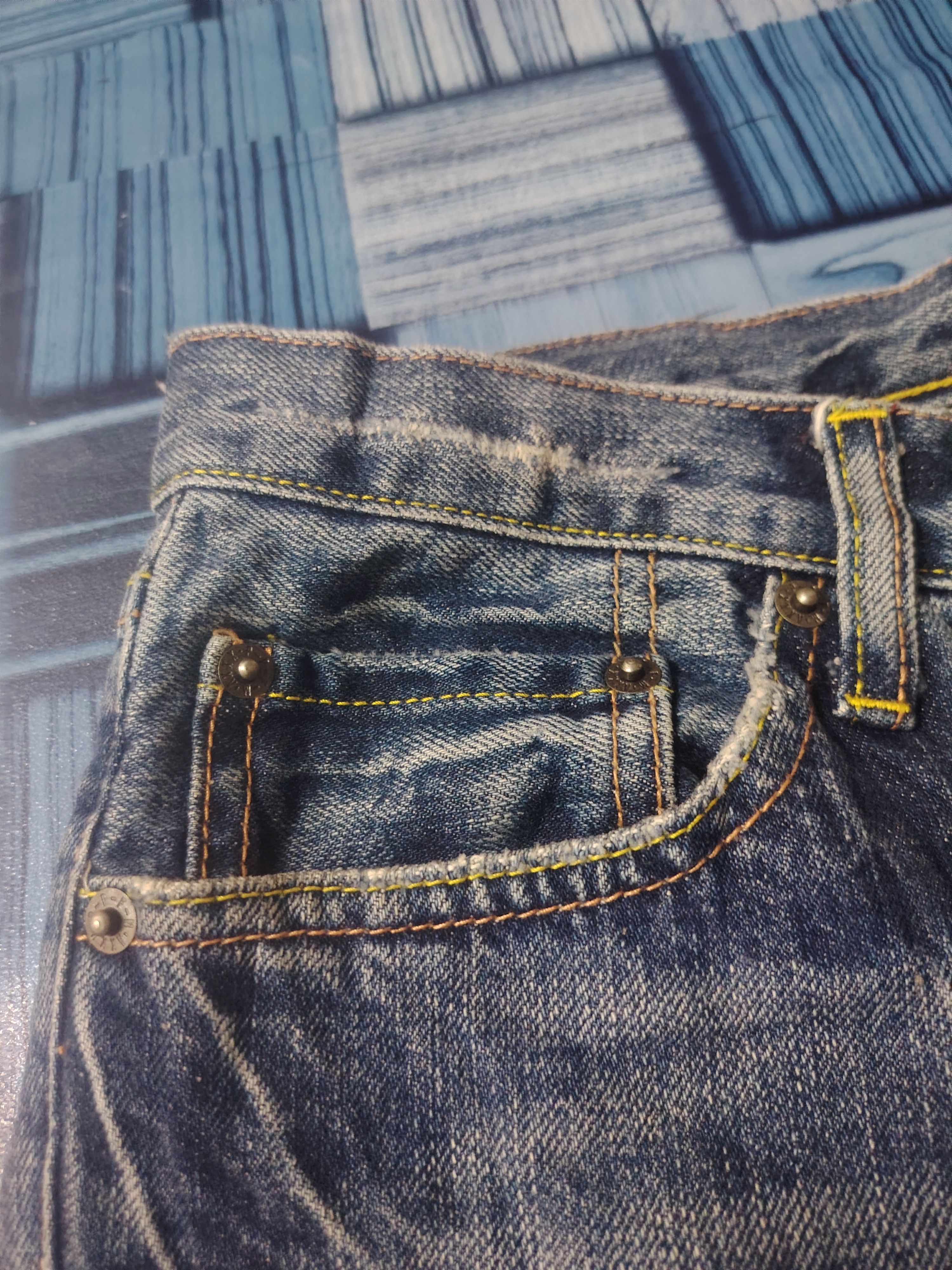 PPFM Japanese PPFM Distressed Jeans Size US 31 - 9 Thumbnail