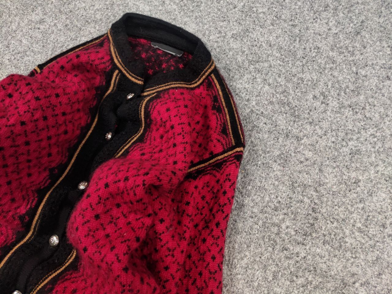 Dale Of Norway Dale of Norway Casual Collection Cardigan Red Nordic Sweater Size L / US 10 / IT 46 - 4 Thumbnail