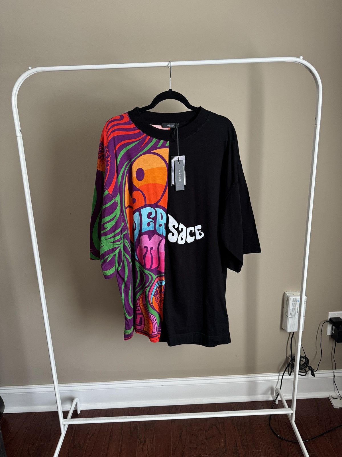 Versace Versace Oversized Split T Shirt Size US XXL / EU 58 / 5 - 1 Thumbnail