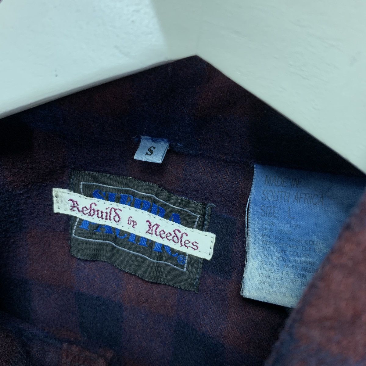 Needles NEEDLES REBUILD 7 CUT INDIGO OVERDYE FLANNEL SHIRT Size US S / EU 44-46 / 1 - 8 Thumbnail