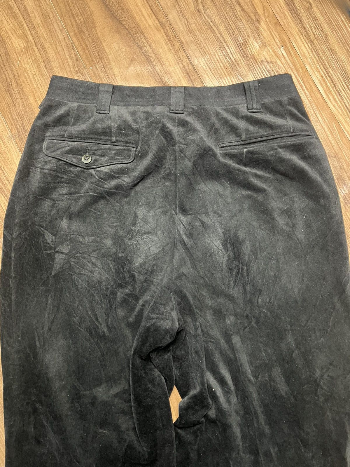 Balenciaga VINTAGE BALENCIAGA BB Sports Velvet Trousers (40) Size US 31 - 13 Thumbnail