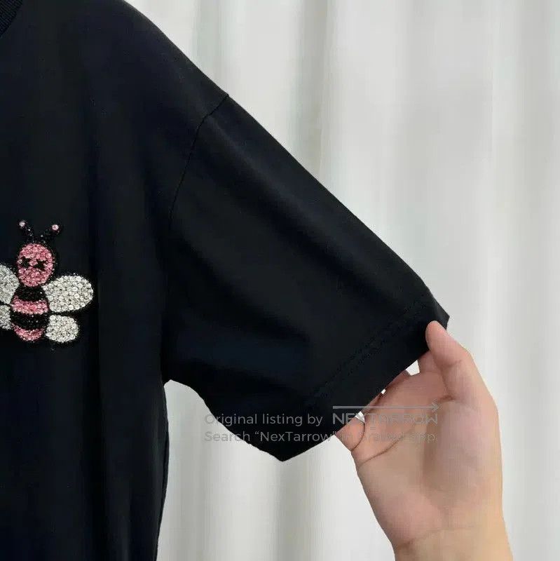 Dior Dior Black Cotton Embroidered Logo T-Shirt . Size US XS / EU 42 / 0 - 4 Thumbnail