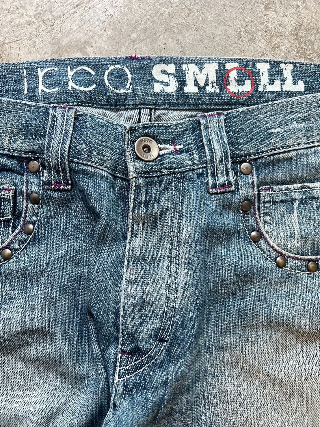 Japanese Brand IKKA Denim Flared Jeans Size US 34 / EU 50 - 7 Thumbnail