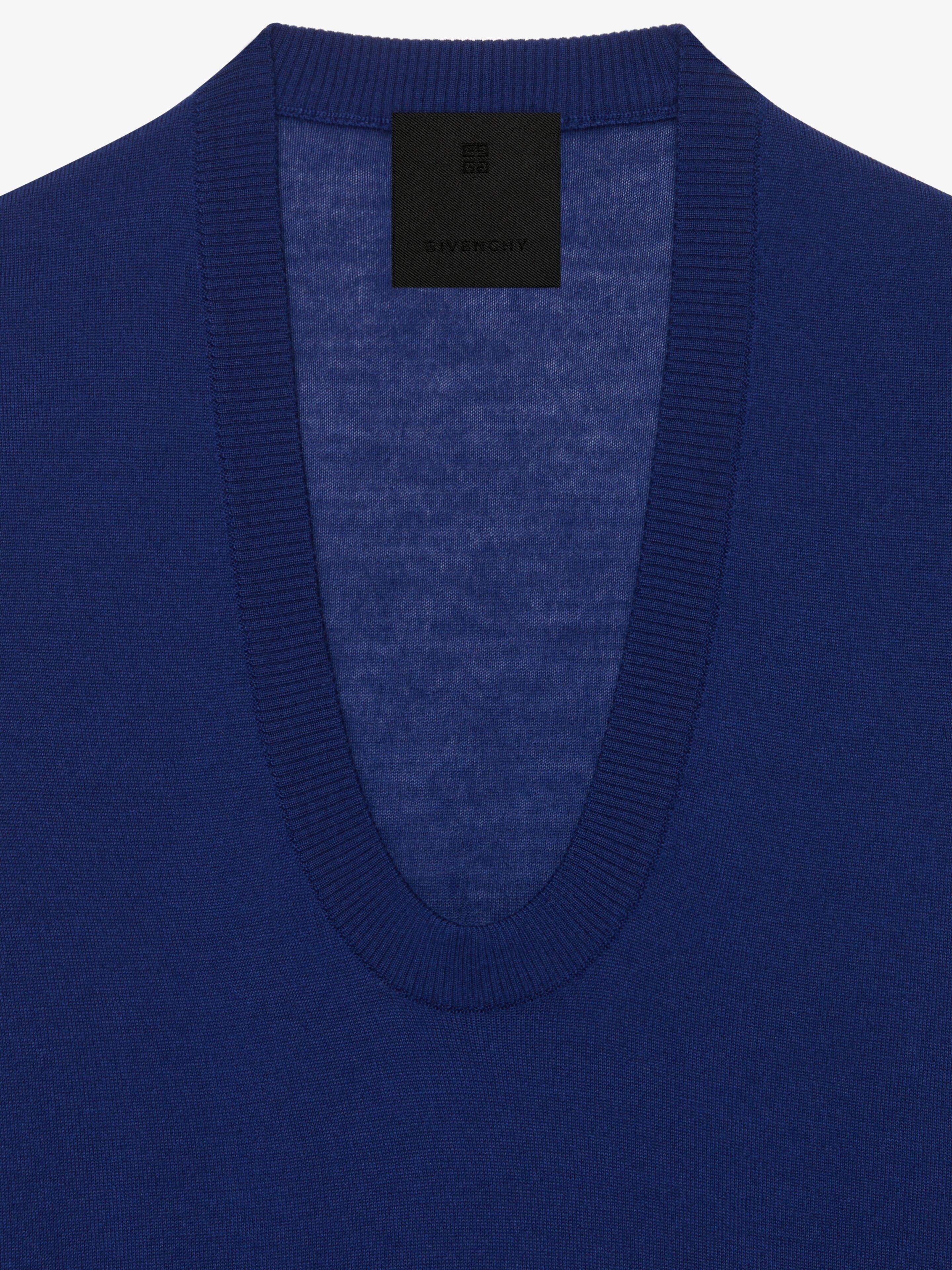 Givenchy oc11z0725 U-Neck Long Sleeves Sweater in Saphir Blue Size XS / US 0-2 / IT 36-38 - 5 Thumbnail