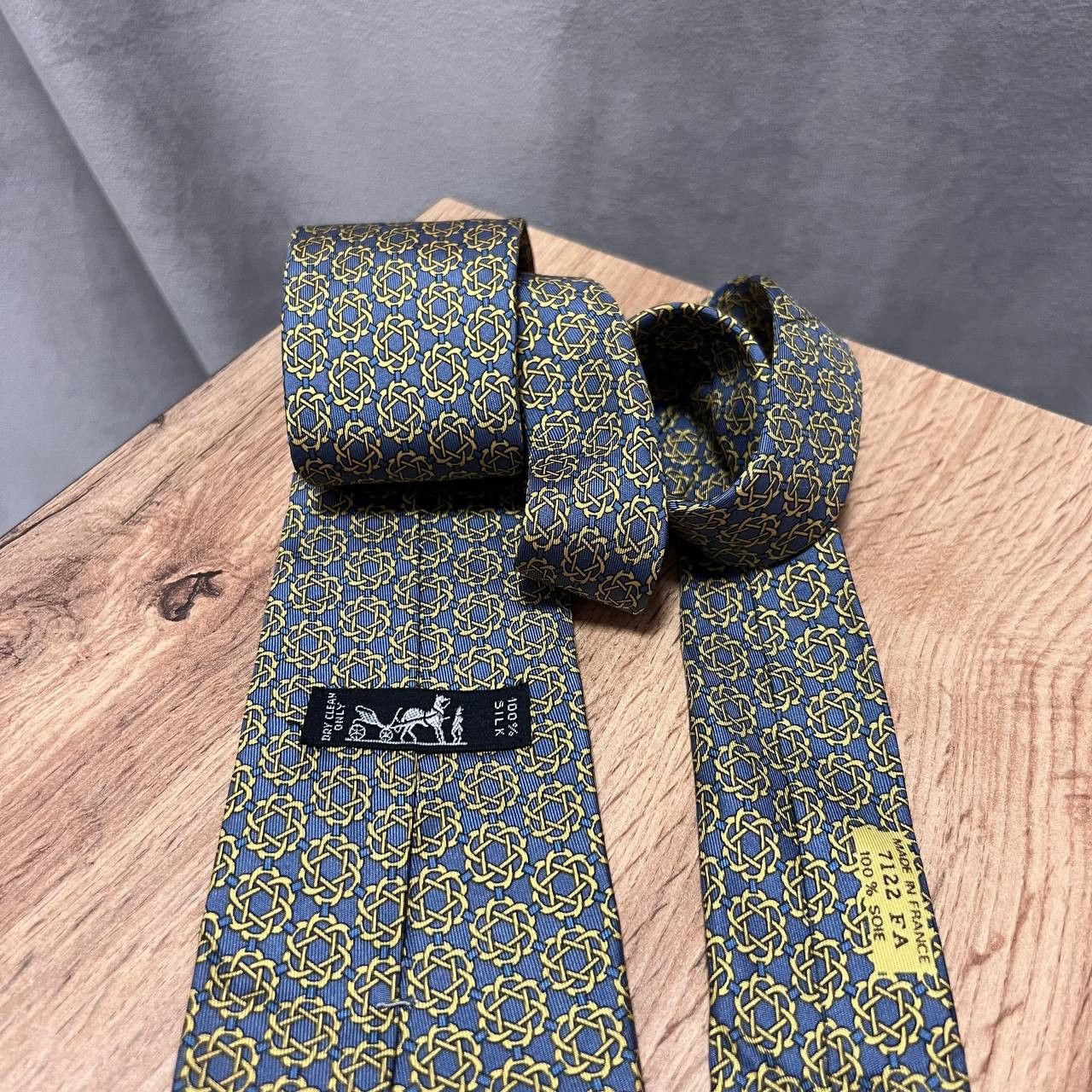 Hermes Vintage Hermes Silk Tie 7122 FA Made in France Size ONE SIZE - 6 Thumbnail