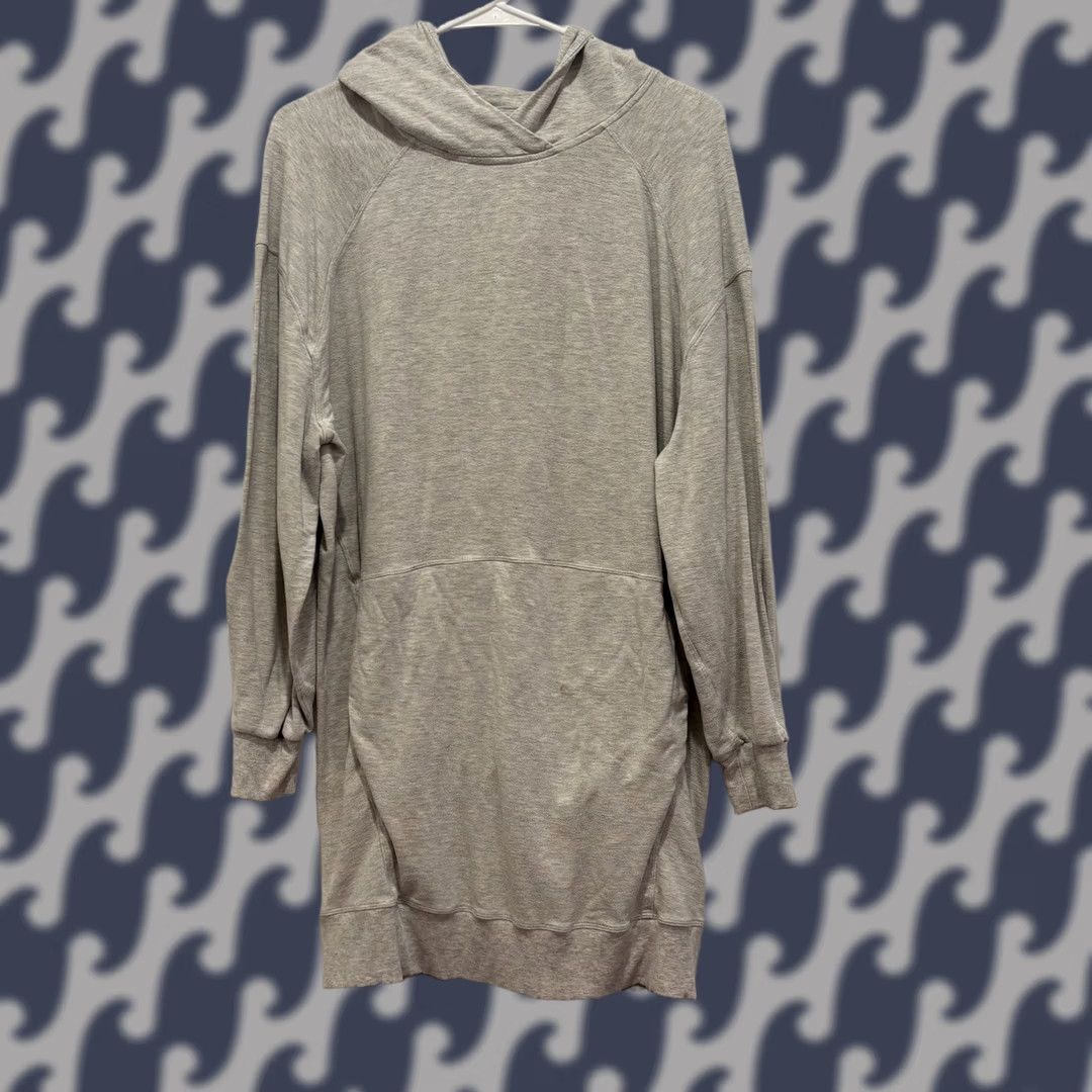 Lululemon Lululemon Gray Heathered Core Hoodie Dress XS/S Raglan Sleeve Pockets Size XS / US 0-2 / IT 36-38 - 1 Thumbnail